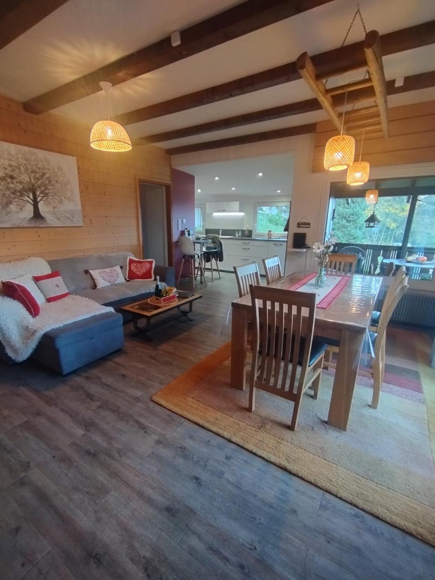 Chalet Au Bois Des Ecureuils Classe Trois Etoiles. Muhlbach-sur-Munster エクステリア 写真